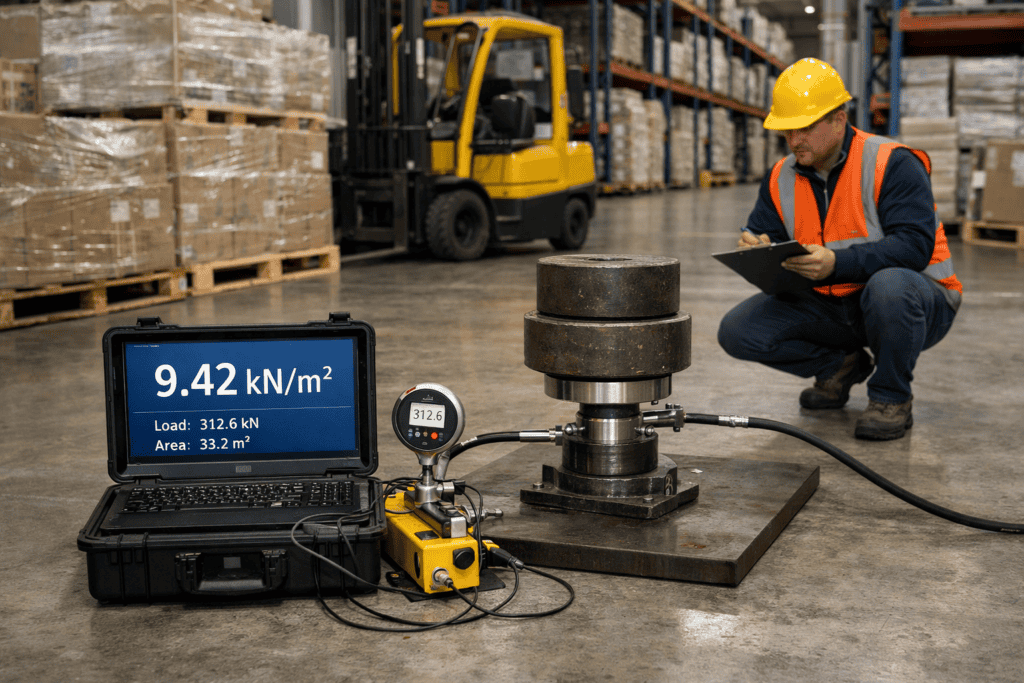 Warehouse Floor Loading Calculate kNm2